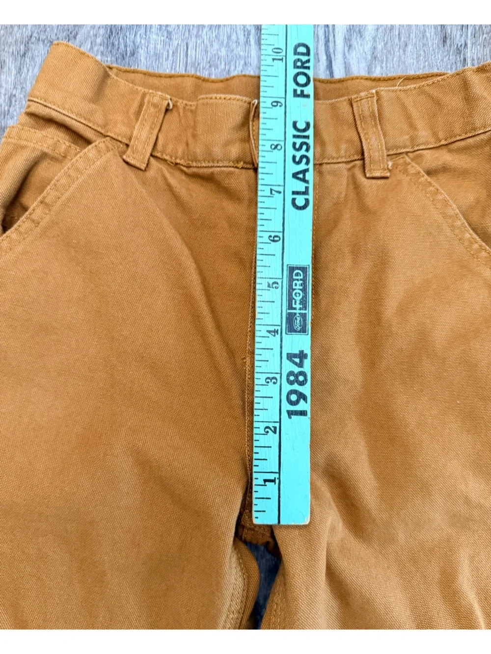 Carhartt Kids Boys Duck Canvas Dungaree Carpenter Pants Sz 8 Adjustable Waist